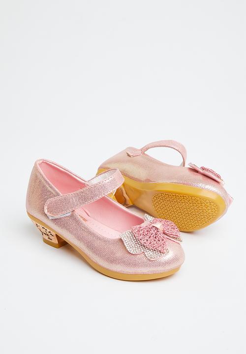 Pop Candy - Girls kitten heel with bow - pink
