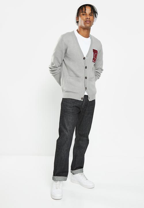 Brave Soul - Septimus knitwear - silver grey