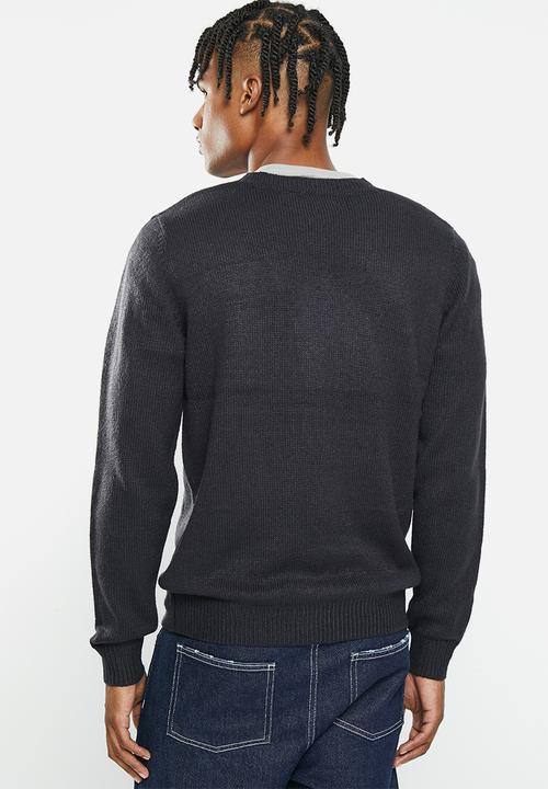 Brave Soul - Septimus knitwear - midnight navy