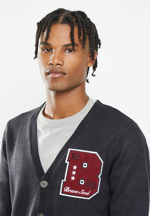 Brave Soul - Septimus knitwear - midnight navy
