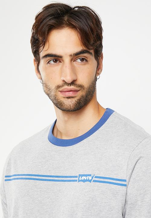 Levi’s® - Short sleeve relaxed fit tee bw stripe mhg graphic - grey 