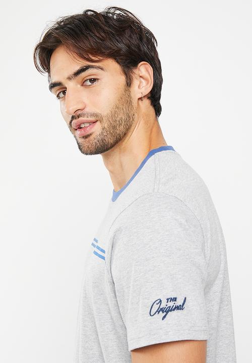 Levi’s® - Short sleeve relaxed fit tee bw stripe mhg graphic - grey 