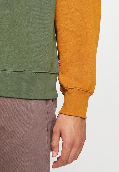 Levi’s® - Relaxed graphic crew color block bw crew - khaki & mustard 