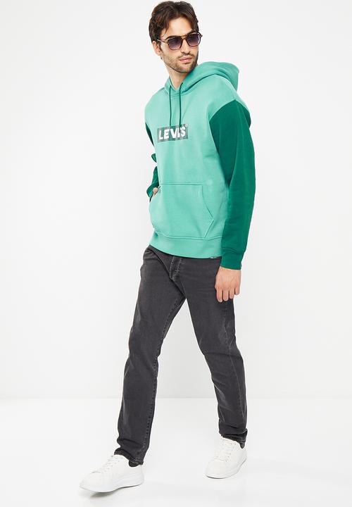 Levi’s® - Relaxed graphic po colorblock bt hoodie - green