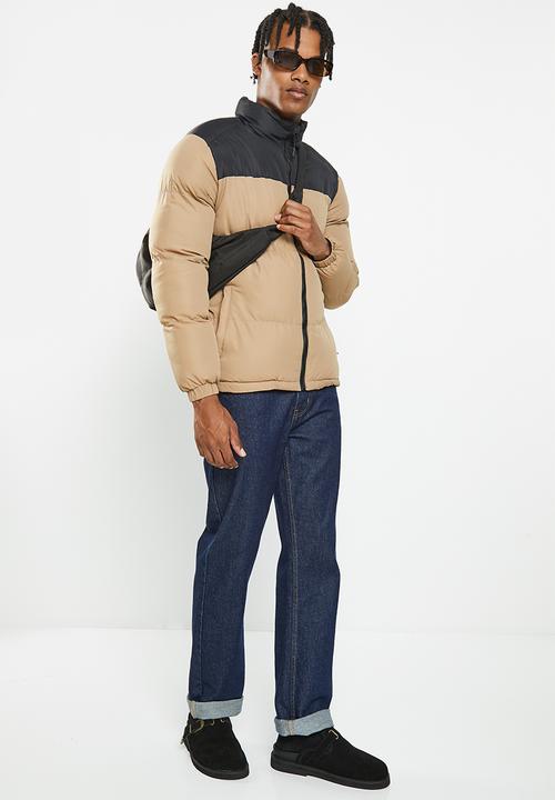 Brave Soul - Davisblocks jacket - black & stone