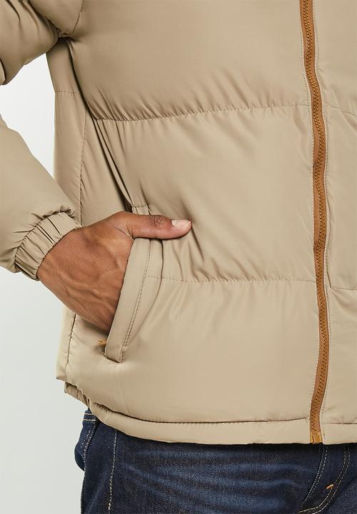 Brave Soul - Davisblockta jacket - tan & stone