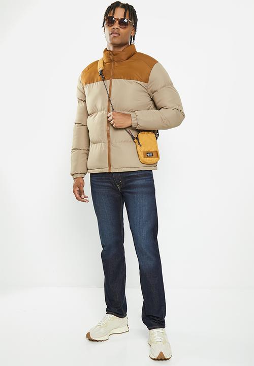 Brave Soul - Davisblockta jacket - tan & stone