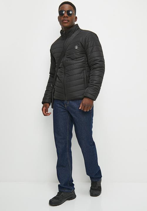 Lark & Crosse - Ascend funnel neck lightweight  puffer jacket - black
