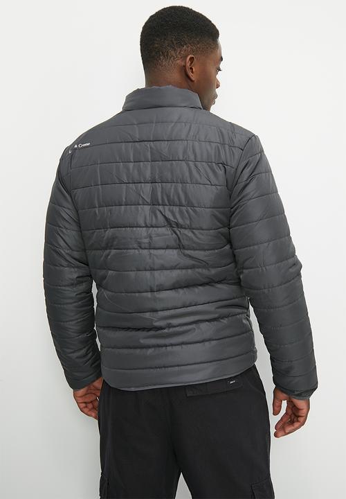 Lark & Crosse - Ascend funnel neck lightweight  puffer jacket - charcoal