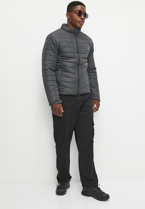 Lark & Crosse - Ascend funnel neck lightweight  puffer jacket - charcoal