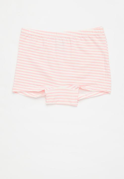 Pop Candy - 3 Pack briefs - pink & white