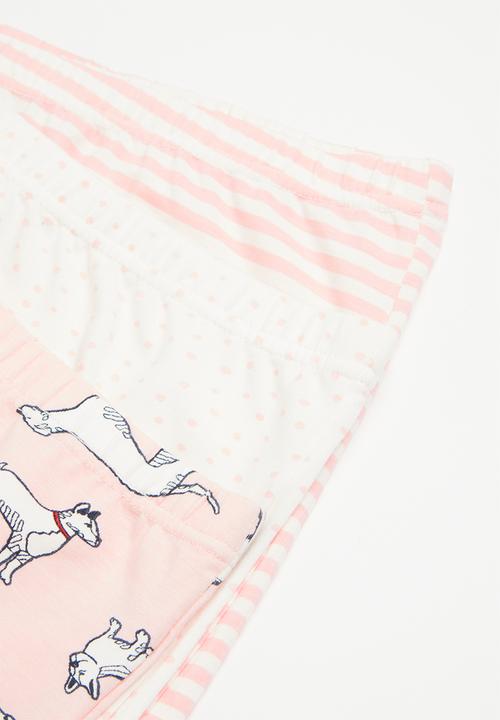 Pop Candy - 3 Pack briefs - pink & white