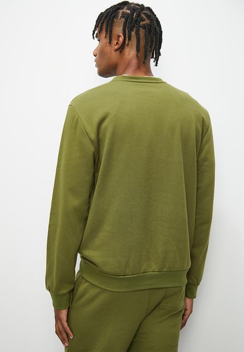 STYLE REPUBLIC - Branded pullover crew neck sweat - khaki