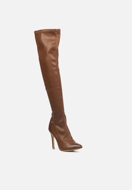 Miss Black - Boss 7 knee length boot - chocolate