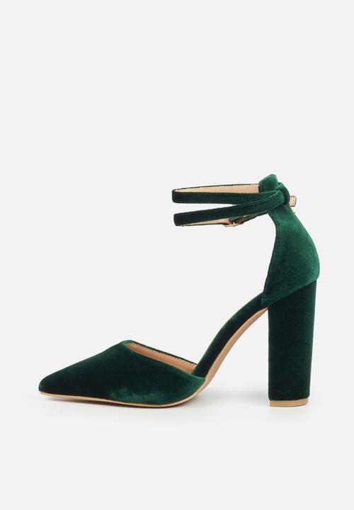Miss Black - Criss 5 court heel - green