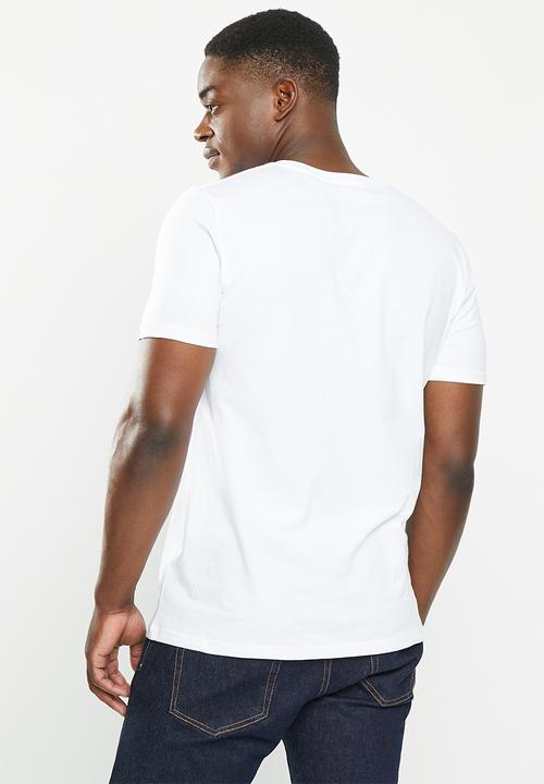 Original Penguin - Embroidered ss tee - bright white