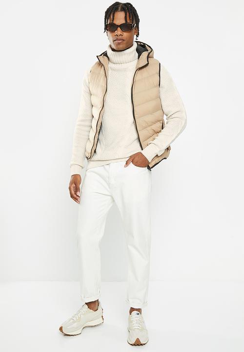 Brave Soul - Hyder knitwear - putty