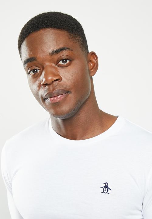 Original Penguin - Embroidered logo ls tee - bright white