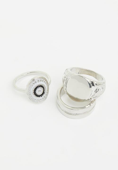 Superbalist - Corey multi ring pack - silver