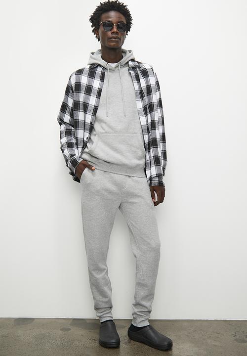 Superbalist - Maddox basic pullover hoodie - grey melange