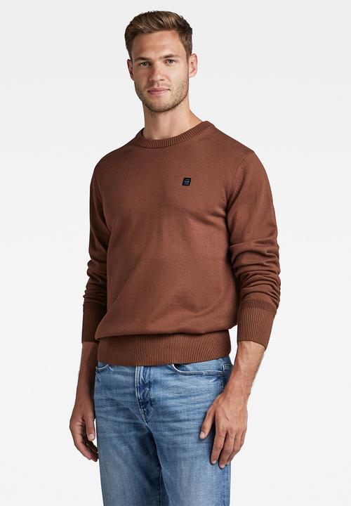 G-STAR - Premium core r knit - chocolate lab