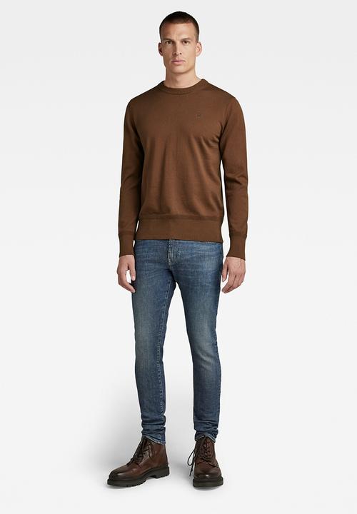 G-STAR - Premium core r knit - chocolate lab
