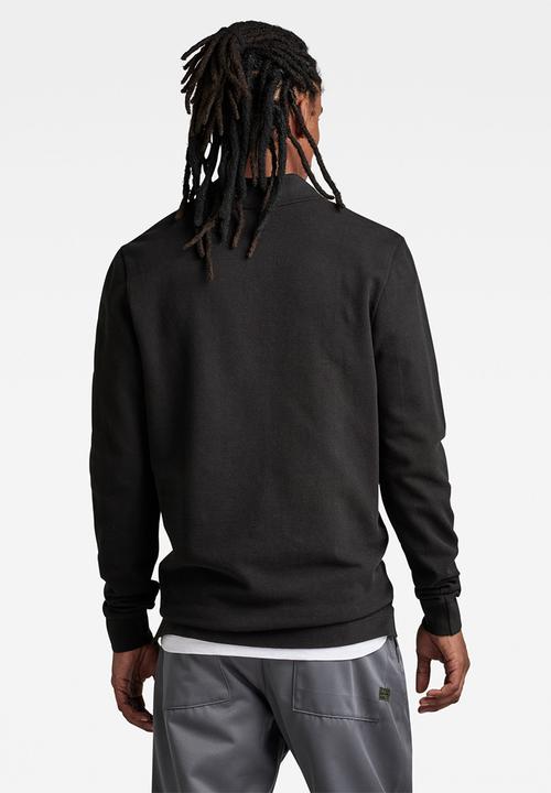 G-STAR - Essential polo l\s - dark black