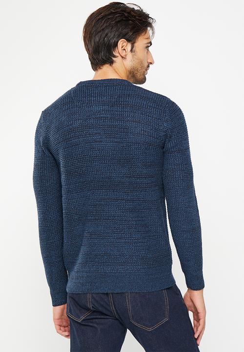 Brave Soul - Neutronh knitwear - midnight navy