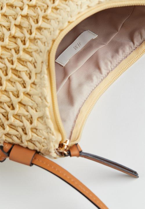 H&M - Straw shoulder bag - light beige