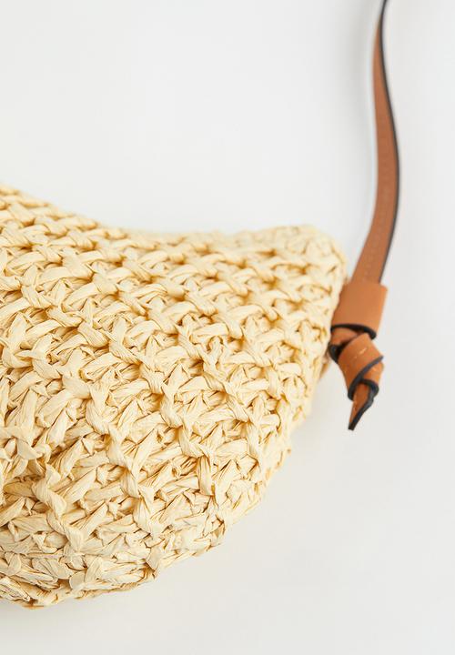 H&M - Straw shoulder bag - light beige