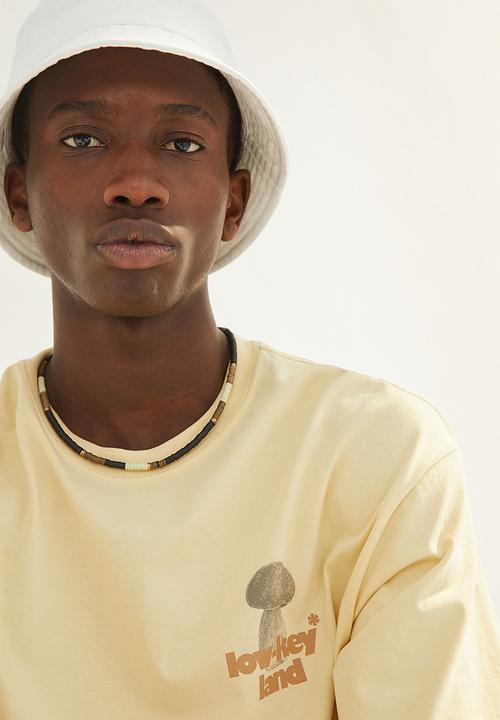 H&M - Relaxed fit cotton T-shirt - yellow/low-key land