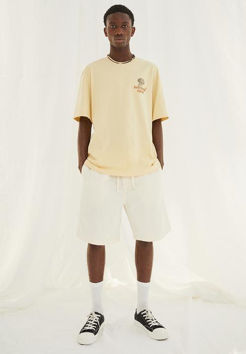 H&M - Relaxed fit cotton T-shirt - yellow/low-key land
