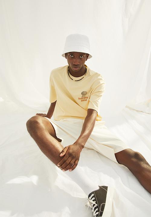 H&M - Relaxed fit cotton T-shirt - yellow/low-key land