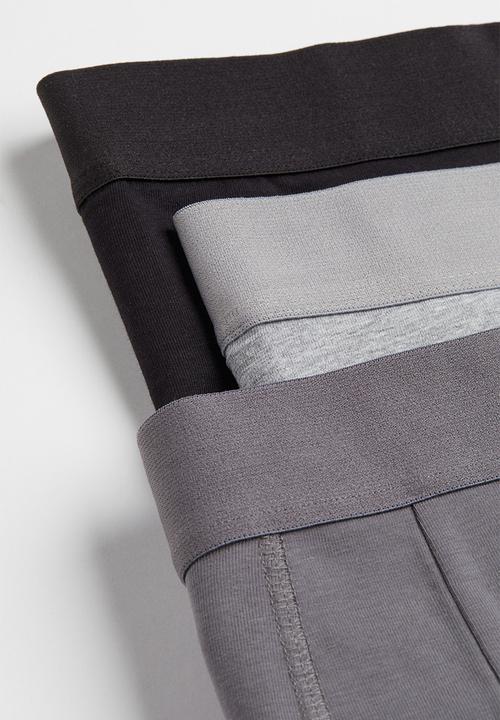 H&M - 5-Pack short trunks - grey/black