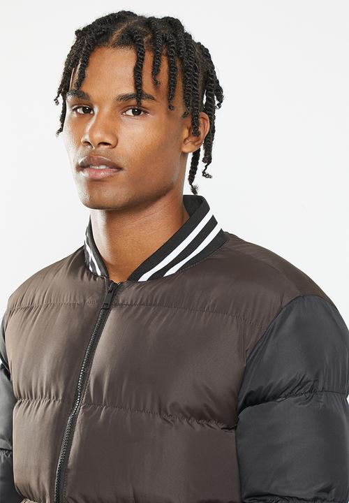 Brave Soul - Jarrow jacket - brown & black
