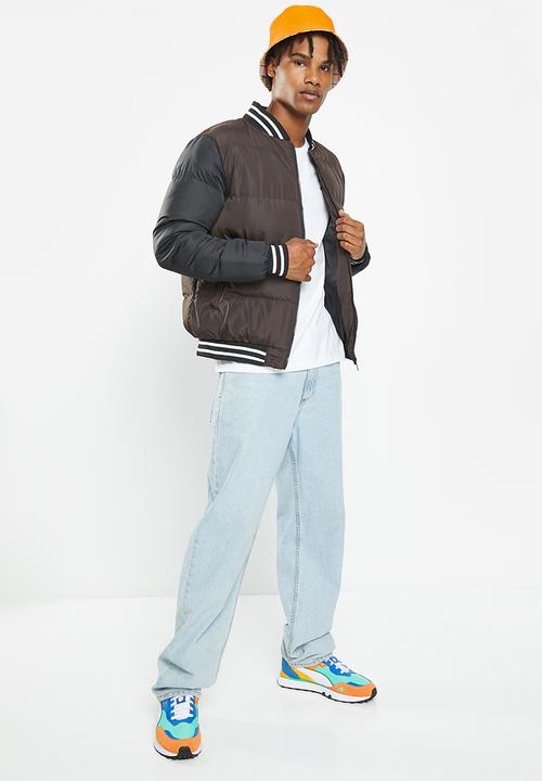 Brave Soul - Jarrow jacket - brown & black