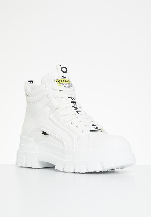 BUFFALO - Aspha nc mid lace up - white