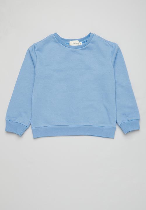 Superbalist - Girls 2 pack graphic sweat top - light blue & white