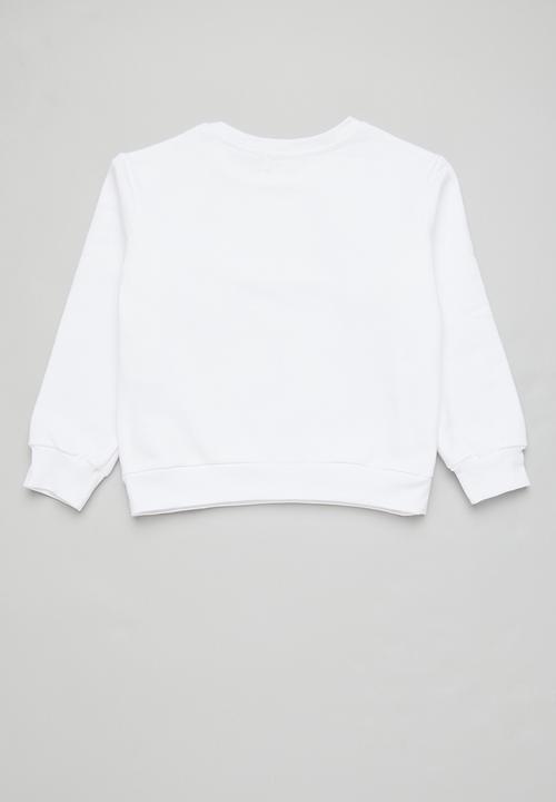 Superbalist - Girls 2 pack graphic sweat top - light blue & white