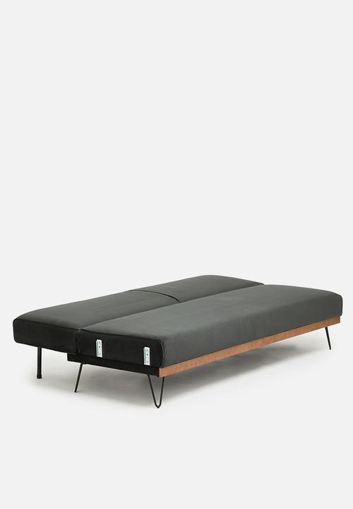 SF Collection - Stockholm 3 seater sofa bed - mourne grey velvet