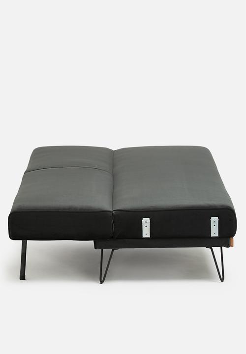SF Collection - Stockholm 3 seater sofa bed - mourne grey velvet