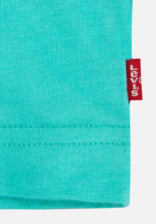 Levi’s® - Lvb glitched logo tee shirt - aqua green
