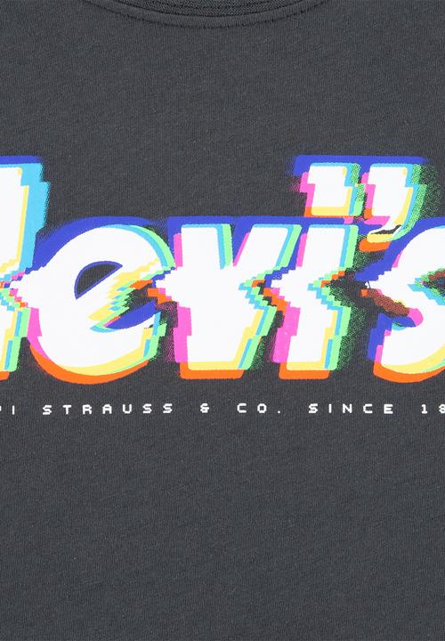 Levi’s® - Lvb glitched logo tee shirt - grey