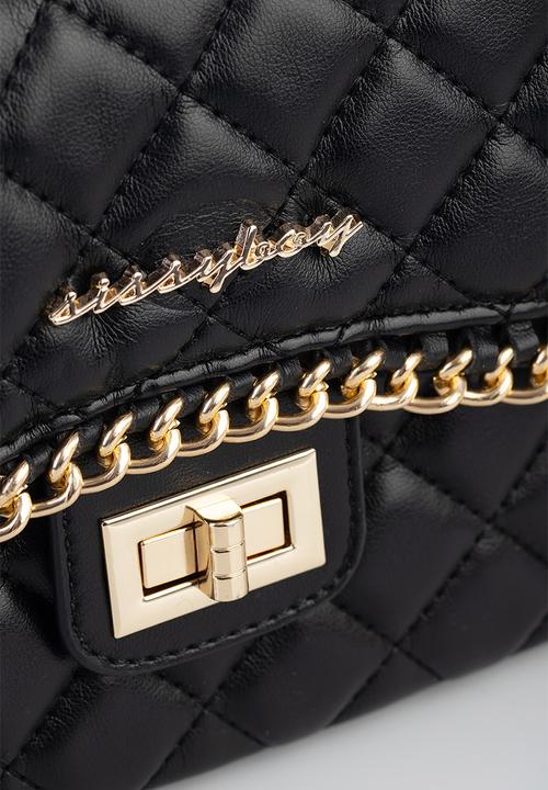 SISSY BOY - Quilted chain crossbody- black