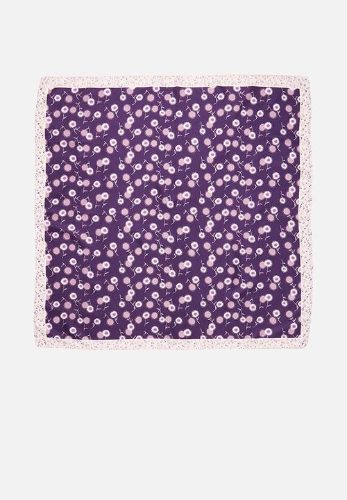 Superbalist - Floral print neckerchief - purple