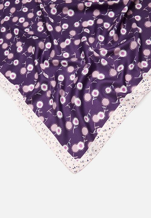 Superbalist - Floral print neckerchief - purple