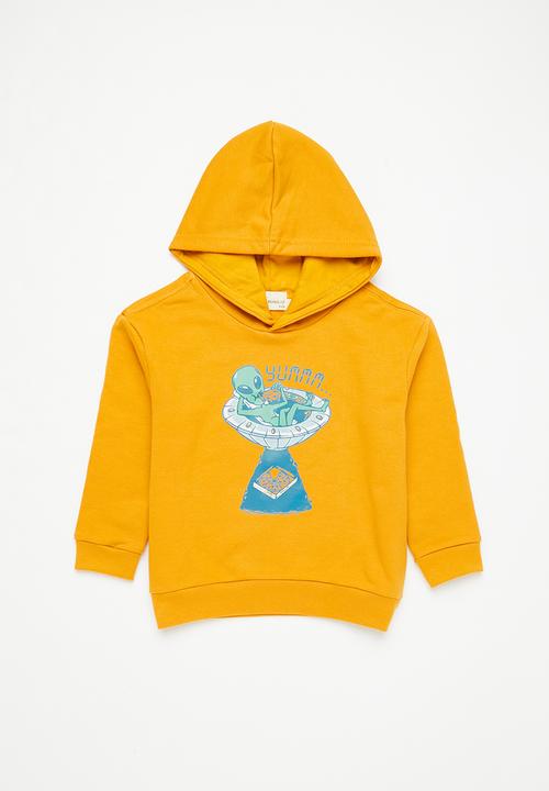 Superbalist - 2 Pack graphic hoodie - navy & mustard