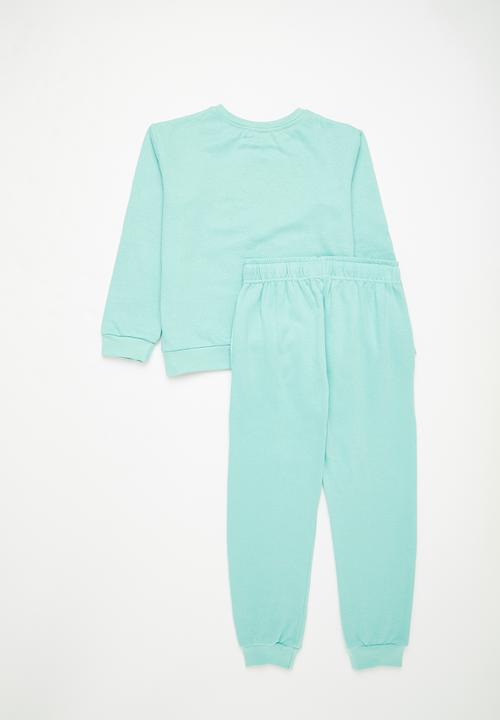Superbalist - Girls tracksuit with print - mint