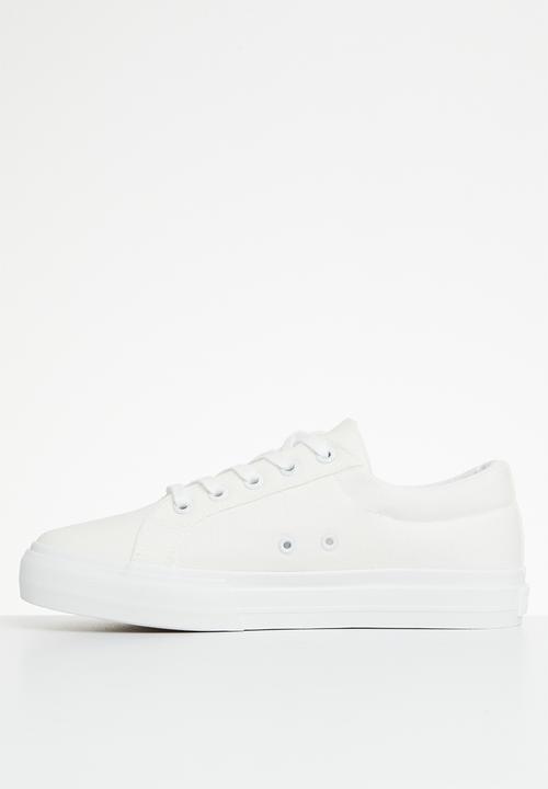 POLO - Classic canvas sneaker - white