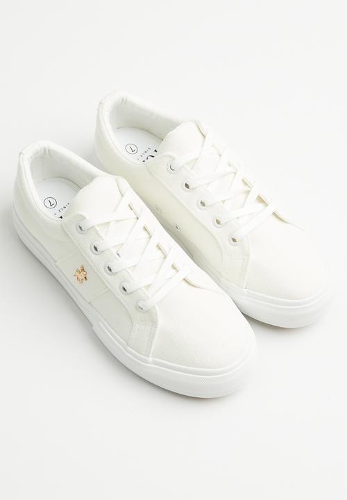 POLO - Classic canvas sneaker - white